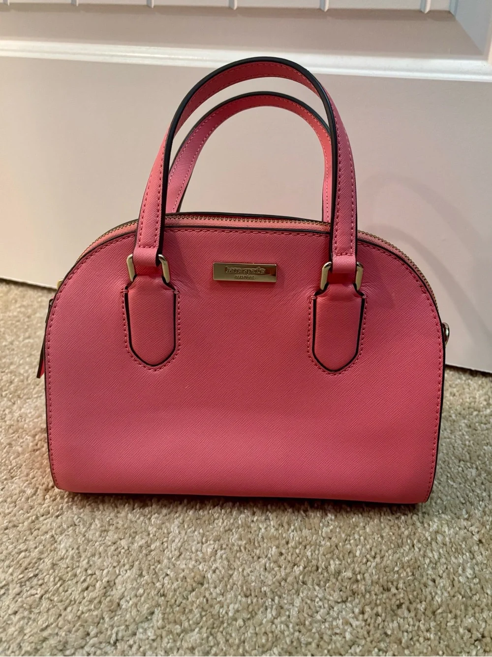 Kate Spade New York Laurel Way Riley dome satchel  Coral Pink